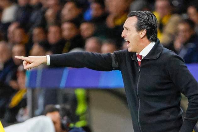 Unai Emery Aston Villa, Coach , Gesture, gestures, gesticulates , Football, UEFA Champions League, Matchday 1, 2024 2025, Young Boys Bern vs Aston Villa, 17 09 2024, Stadion Wankdorf, Bern, Switzerland Bern Stadion Wankdorf Bern Switzerland Copyright: xGrantxHubbsx