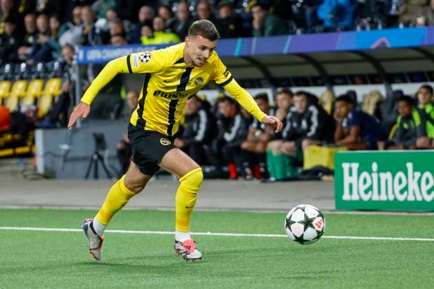 Darian Males BSC Young Boys, 39 on the ball , Football, UEFA Champions League, 1 Matchday, 2024 2025, Young Boys Bern vs Aston Villa, 17 09 2024, Stadion Wankdorf, Bern, Switzerland Bern Stadion Wankdorf Bern Switzerland Copyright: xGrantxHubbsx