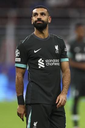 Mohamed Salah of Liverpool AC Milan v Liverpool, UEFA Champions League, Group Stage, Football, San Siro, Milan, Italy, 17 Sep 2024 EDITORIAL USE ONLY No use with unauthorised audio, video, data, fixture lists, club league logos or live services. Online in-match use limited to 120 images, no video emulation. No use in betting, games or single club league player publications. Copyright: xSimonxDael Shutterstockx 14722111dc