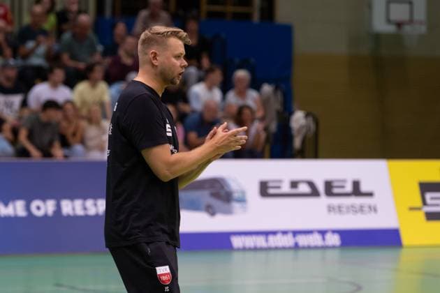 Jan Scheuermann TV Rottenburg, Coach GER, TV Rottenburg vs TSV Grafing, Volleyball, Men, 2 Bundesliga, Season 24 25, 21 09 2024, GER, TV Rottenburg vs TSV Grafing, Volleyball, Men, 2 Bundesliga, Season 24 25, 21 09 2024 Rottenburg Copyright: xEibner-Pressefoto WolfgangxFrankx EP_WFK
