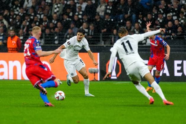 Igor Matanovic Eintracht Frankfurt, 09 on the ball, GER, Eintracht Frankfurt vs Viktoria Pilsen, Football, UEFA Europa League, Matchday 1, Season 2024 25, 26 09 2024 GER, Eintracht Frankfurt vs Viktoria Pilsen, Football, UEFA Europa League, Matchday 1, Season 2024 25, 26 09 2024 Frankfurt Copyright: xEibner-Pressefoto FlorianxWieganx EP_FWD