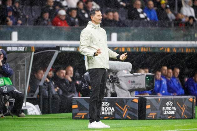 Dino Toppmöller, Toppmoller Eintracht Frankfurt, Coach , Football, UEFA Europa League, Matchday 1, 2024 2025, Eintracht Frankfurt vs FC Viktoria Pilsen, 26 09 2024, Frankfurt Stadion, Frankfurt am Main, Germany Frankfurt am Main Frankfurt Stadion Hessen Germany Copyright: xGrantxHubbsx