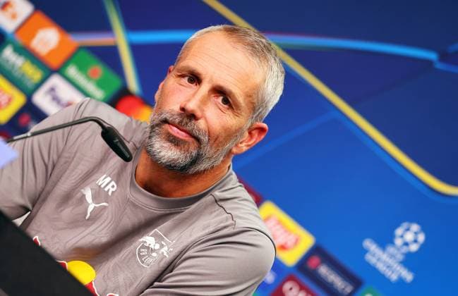 RB Leipzig Press conference Champions League Leipzig, 01 10 2024, RB Academy, Football, UEFA Champions League, Matchday 1, RB LEIPZIG vs JUVENTUS TURIN on 02 10 2024 , Press conference RB Leipzig , In the picture head coach Marco Rose, RB Leipzig , Picture Point