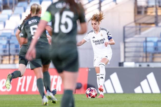 October 17, 2024, Valdebebas, Madrid, SPAIN: Olga Carmona of Real Madrid in action during the UEFA Womenâ€⠢s Champions League, Group B, football match played between Real Madrid and Celtic FC at Alfredo Di Stefano stadium on October 17, 2024, in Valdebebas, Madrid, Spain. Valdebebas SPAIN - ZUMAa181 20241017_zaa_a181_053 Copyright: xDennisxAgyemanx