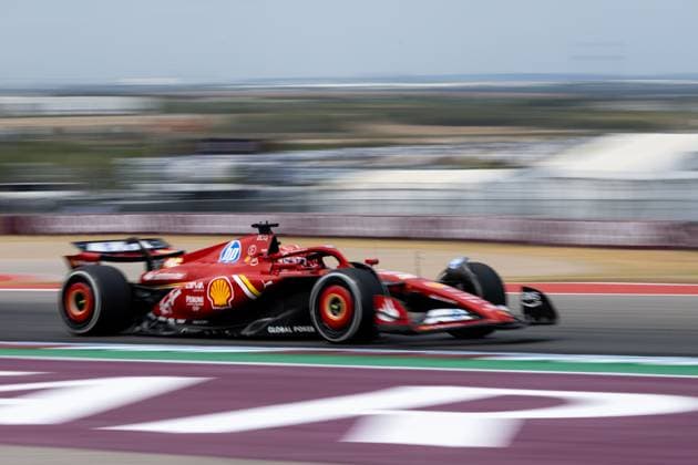 Charles Leclerc Scuderia Ferrari HP, Monaco, 16 in Ferrari SF 24, USA, Formula 1 World Championship, Pirelli Grand Prix of the United States of America, Circuit of the Americas Austin, Free Practice, 18 10 2024 USA, Formula 1 World Championship, Pirelli Grand Prix of the United States of America, Circuit of the Americas Austin, Free Practice, 18 10 2024 Austin Copyright: xEibner-Pressefoto Memmlerx EP_MMR