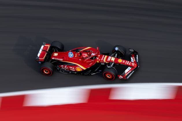 Charles Leclerc Scuderia Ferrari HP, Monaco, 16 in Ferrari SF 24, USA, Formula 1 World Championship, Pirelli Grand Prix of the United States of America, Circuit of the Americas Austin, Sprint Qualifying, 18 10 2024 USA, Formula 1 World Championship, Pirelli Grand Prix of the United States of America, Circuit of the Americas Austin, Sprint Qualifying, 18 10 2024 Austin Copyright: xEibner-Pressefoto Memmlerx EP_MMR