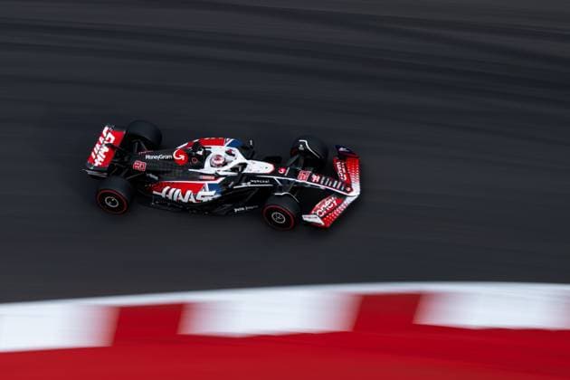 Kevin Magnussen MoneyGram Haas F1 Team, Denmark, 20 in Haas VF 24, USA, Formula 1 World Championship, Pirelli Grand Prix of the United States of America, Circuit of the Americas Austin, Sprint Qualifying, 18 10 2024 USA, Formula 1 World Championship, Pirelli Grand Prix of the United States of America, Circuit of the Americas Austin, Sprint Qualifying, 18 10 2024 Austin Copyright: xEibner-Pressefoto Memmlerx EP_MMR