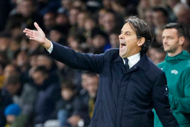 Simone Inzaghi Inter Milan, Coach , Football, UEFA Champions League, Matchday 3, 2024 2025, Young Boys Bern vs Inter Milan, 23 10 2024, Stadion Wankdorf, Bern, Switzerland Bern Stadion Wankdorf Canton Bern Switzerland Copyright: xGrantxHubbsx