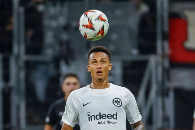 Tuta Eintracht Frankfurt, 35 on the ball , Football, UEFA Europa League, Matchday 3, 2024 2025, Eintracht Frankfurt vs Rigas Futbola Skola, 24 10 2024, Frankfurt Stadion, Frankfurt am Main, Germany Frankfurt am Main Frankfurt Stadion Hessen Germany Copyright: xGrantxHubbsx