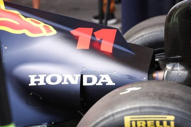 Red Bull Racing RB20, mechanical detail coke and engine cover, aerodynamism, aerodynamic, aerodynamics during the Formula 1 Gran Premio de la Ciudad de Mexico 2024, 20th round of the 2024 Formula One World Championship, WM, Weltmeisterschaft from October 25 to 27, 2024 on the Autodromo Hermanos Rodriguez, in Mexico City, Mexico - F1 - MEXICO CITY GRAND PRIX 2024 DPPI Panoramic 241025_R20_MESSICO_DP_EA028038