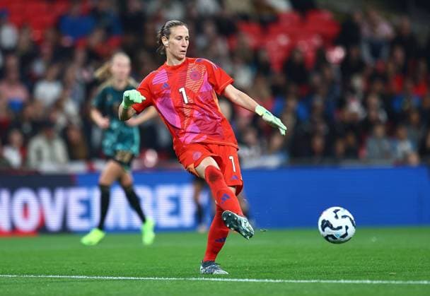 Ann-Katrin Berger of Germany England Women v Germany Women, Women s International Friendly, Länderspiel, Nationalmannschaft Football, Wembley Stadium, London, UK - 25 Oct 2024 EDITORIAL USE ONLY No use with unauthorised audio, video, data, fixture lists, club league logos or live services. Online in-match use limited to 120 images, no video emulation. No use in betting, games or single club league player publications. Copyright: xMichaelxZemanek Shutterstockx 14820257ct