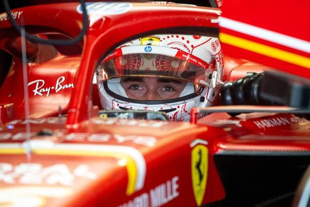 Charles Leclerc Scuderia Ferrari HP, Monaco, 16 in the pits, MEX, Formula 1 World Championship, Grand Prix of Mexico City, Autodromo Hermanos Rodriguez, Free Practice, 26 10 2024 MEX, Formula 1 World Championship, Grand Prix of Mexico City, Autodromo Hermanos Rodriguez, Free Practice, 26 10 2024 Mexico City Copyright: xEibner-Pressefoto Memmlerx EP_MMR