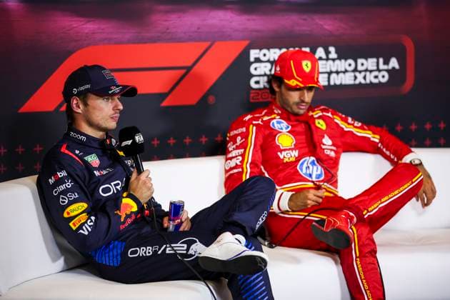 press conference, PK, Pressekonferenz VERSTAPPEN Max (ned), Red Bull Racing RB20, portrait during the Formula 1 Gran Premio de la Ciudad de Mexico 2024, 20th round of the 2024 Formula One World Championship, WM, Weltmeisterschaft from October 25 to 27, 2024 on the Autodromo Hermanos Rodriguez, in Mexico City, Mexico - F1 - MEXICO CITY GRAND PRIX 2024 DPPI Panoramic 241027_R20_MESSICO_EA013938