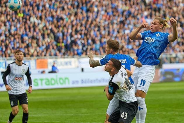 GER, SV Darmstadt 98 vs SSV Ulm 1846, Football, Bundesliga 2, Matchday 10, Season 2024 2025, 27 10 24 DFL REGULATES PROHIBIT ANY USE OF PHOTOGRAPHS AS IMAGE SEQUENCES AND OR QUASI VIDEO GER, SV Darmstadt 98 vs SSV Ulm 1846, Football, Bundesliga 2, Matchday 10, Season 2024 2025, 27 10 24 Darmstadt Copyright: xGeraldxOelze-dexStoppany,xEibner-Pressefoto GeraldxOelze-dexStoppanyx EP-ODS