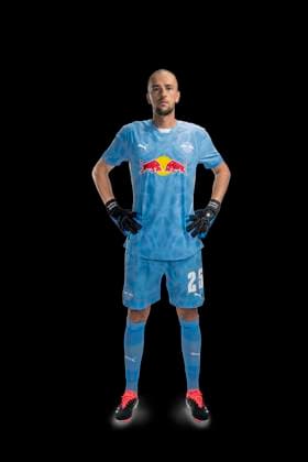Leopold Zingerle RB Leipzig portrait appointment season 2024 2025, men, 1 BL, RB Leipzig, portrait, introduction, presentation, press appointment, soccer, GER, RedBull, Red Bull, RBL shooting, studio, studio shooting, clipping, xptt