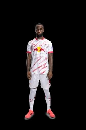 Lutsharel Geertruida RB Leipzig portrait appointment season 2024 2025, men, 1 BL, RB Leipzig, portrait, introduction, presentation, press appointment, soccer, GER, RedBull, Red Bull, RBL shooting, studio, studio shooting, clipping, xptt