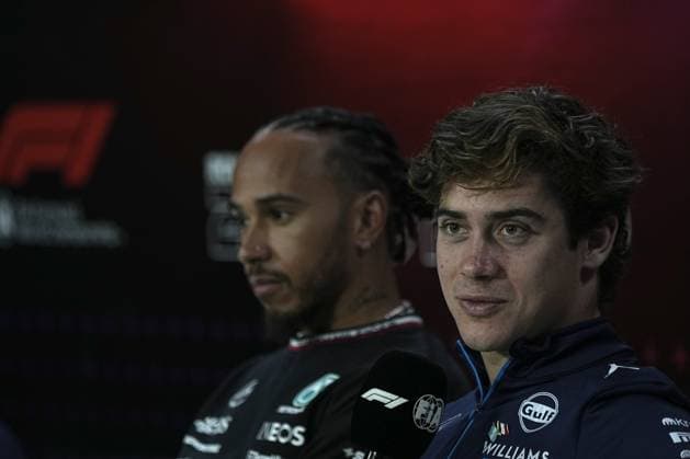 October 31, 2024, Sao Paulo, Sao Paulo, Brazil: FRANCO COLAPINTO, of Williams Racing (r), during the press conference, PK, Pressekonferenz ahead of the Grand Prix Sao Paulo of Formula 1 2024 at Interlagos autodrome in Sao Paulo, Brazil, on October, 31. The grand prix will be celebrated on Sunday, November 3. Sao Paulo Brazil - ZUMAl146 20241031_aaf_l146_005 Copyright: xPauloxLopesx