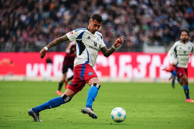 Davie Selke Hamburger SV, 27 GER, Hamburger SV vs 1 FC Nuernberg, Football, 2 Bundesliga, Matchday 11, Season 2024 2025, 03 11 2024 DFL REGULATES PROHIBIT ANY USE OF PHOTOGRAPHS AS IMAGE SEQUENCES AND OR QUASI VIDEO GER, Hamburger SV vs 1 FC Nuernberg, Football, 2 Bundesliga, Matchday 11, Season 2024 2025, 03 11 2024 Hamburg Copyright: xEibner-Pressefoto MarcelxvonxFehrnx EP_MFN