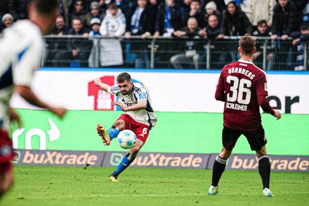 Goal shot Goal chance Lukasz Poreba Hamburger SV, 06 GER, Hamburger SV vs 1 FC Nuernberg, Football, 2 Bundesliga, Matchday 11, Season 2024 2025, 03 11 2024 DFL REGULATIONS PROHIBIT ANY USE OF PHOTOGRAPHS AS IMAGE SEQUENCES AND OR QUASI VIDEO GER, Hamburger SV vs 1 FC Nuernberg, Football, 2 Bundesliga, Matchday 11, Season 2024 2025, 03 11 2024 Hamburg Copyright: xEibner-Pressefoto MarcelxvonxFehrnx EP_MFN