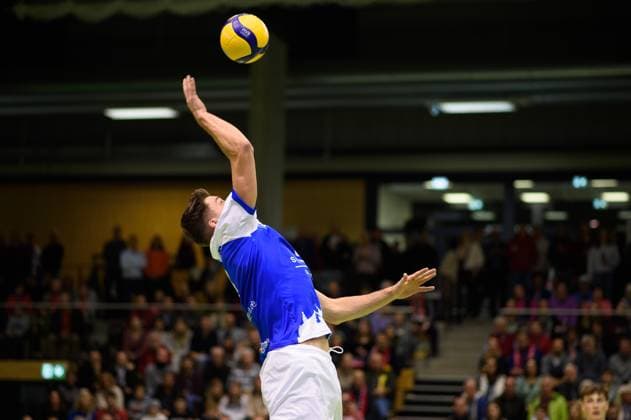 Yannik Siebeck L E Volleys, 06 in attack TV Rottenburg vs L E Volleys, Volleyball, 2 Bundesliga Sued, 7 Matchday, Season 2024 2025, 16 11 2024, TV Rottenburg vs L E Volleys, Volleyball, 2 Bundesliga Sued, 7 Matchday, Season 2024 2025, 16 11 2024 Rottenburg Copyright: xEibner-Pressefoto RalphxKunzex EP_RKE