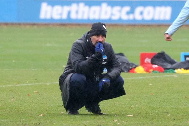 DEU, DFL, 2 FBL Hertha BSC, Training, 19 11 2024, Sportforum, Berlin, DEU, DFL, 2 FBL Hertha BSC, Training, in the picture head coach Cristian Fiel Hertha BSC Berlin DFL regulations prohibit any use of Photographs as image sequences and or quasi video Foto Juergen Engler nordphoto GmbH nordphotoxGmbHx xEngler nph00076