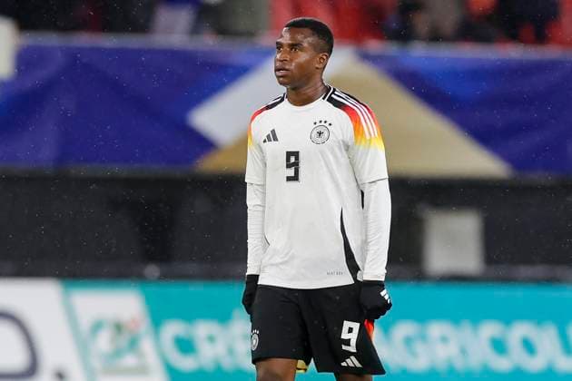 Youssoufa Moukoko Germany looks disappointed, International Friendly, France U21 v Germany U21, Stade du Hainaut on November 19, 2024 in Valenciennes, France Photo by Marco Steinbrenner DeFodi Images Youssoufa Moukoko Germany looks disappointed, International Friendly, France U21 v Germany U21, Stade du Hainaut, November 19, 2024 in Valenciennes, France Photo by Marco Steinbrenner DeFodi Images Defodi 700 fra ger 20241119 177 Defodi-700 not used in POL SRB CRO FRA GBR NED ITA USA
