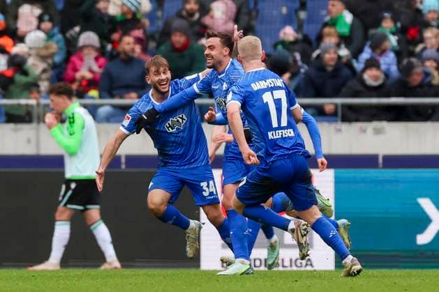 Philipp Foerster SV Darmstadt 98 celebrates his goal with teammates, 2 Bundesliga, Hannover 96 vs SV Darmstadt 98, Heinz von Heiden Arena, November 23, 2024 in Hanover, Germany Photo by Marco Steinbrenner DeFodi Images Philipp Foerster SV Darmstadt 98 celebrates his goal with teammates, 2 Bundesliga, Hannover 96 vs SV Darmstadt 98, Heinz von Heiden Arena, November 23, 2024 in Hanover, Germany Photo by Marco Steinbrenner DeFodi Images DFB DFL REGULATIONS PROHIBIT ANY USE OF PHOTOGRAPHS AS IMAGE SEQUENCES AND OR QUASI VIDEO Defodi 700 hannover darmstadt 20241123 057 Defodi-700 DFB DFL REGULATIONS PROHIBIT ANY USE OF PHOTOGRAPHS AS IMAGE SEQUENCES AND OR QUASI-VIDEO.