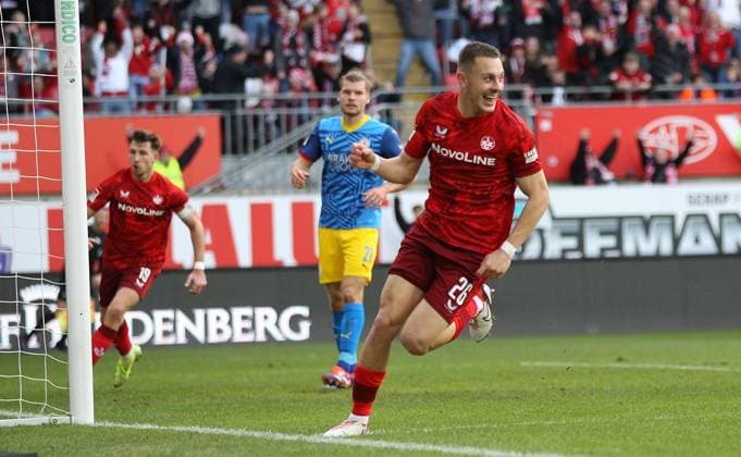 24 11 2024, Football, 2 Bundesliga, FC Kaiserslautern Eintracht Braunschweig, Matchday 13, Season 2024 25, Fritz Walter Stadion, Kaiserslautern, Germany, zmdz, DFB DFL regulations prohibit any use of photographs as image sequences and or quasi video 1 0 FCK by Filip Kaloc 26, FC Kaiserslautern FC Kaiserslautern Eintracht Braunschweig