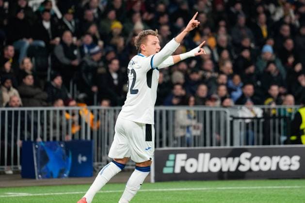 Mateo Retegui Atalanta Bergamo , 32 Goal, Football, UEFA Champions Legue, Matchday 5, 2024 2025, BSC Young Boys vs Atalanta Bergamo, 26 11 2024, Stadion Wankdorf, Bern,Switzerland, Bern Wankdorf Stadium Canton of Bern Switzerland Copyright: xFinleyxMörchx