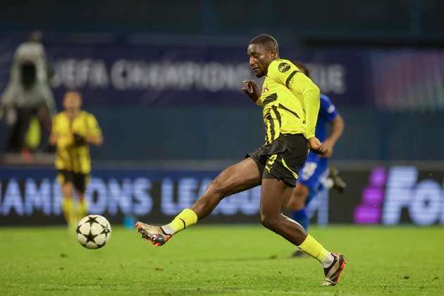 Serhou Guirassy Borussia Dortmund scores the goal with this shot to make it 0 3, UEFA Champions League 2024 25 League Phase MD5, GNK Dinamo v Borussia Dortmund, Stadion Maksimir, November 27, 2024 in Zagreb, Croatia Photo by Marco Steinbrenner DeFodi Images Serhou Guirassy Borussia Dortmund scores the goal with this shot to make it 0 3, UEFA Champions League 2024 25 League Phase MD5, GNK Dinamo v Borussia Dortmund, Stadion Maksimir, November 27, 2024 in Zagreb, Croatia Photo by Marco Steinbrenner DeFodi Images Defodi 700 zagreb bvb 20241127 085 Defodi-700