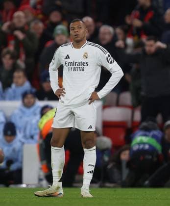 - Liverpool v Real Madrid, UEFA Champions League, League Phase, Anfield Stadium, Liverpool, UK - 27th November 2024. Daniel Weir Crystal Pix Kylian Mbappe of Real Madrid looks disappointed & dejected. - Liverpool v Real Madrid, UEFA Champions League, League Phase, Anfield Stadium, Liverpool, UK - 27th November 2024. Daniel Weir Crystal Pix Liverpool Anfield Stadium UK Copyright: xDanxWeirx CP_Liverpool_Real_Madrid_37