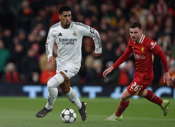 - Liverpool v Real Madrid, UEFA Champions League, League Phase, Anfield Stadium, Liverpool, UK - 27th November 2024. Daniel Weir Crystal Pix Jude Bellingham of Real Madrid. - Liverpool v Real Madrid, UEFA Champions League, League Phase, Anfield Stadium, Liverpool, UK - 27th November 2024. Daniel Weir Crystal Pix Liverpool Anfield Stadium UK Copyright: xDanxWeirx CP_Liverpool_Real_Madrid_66