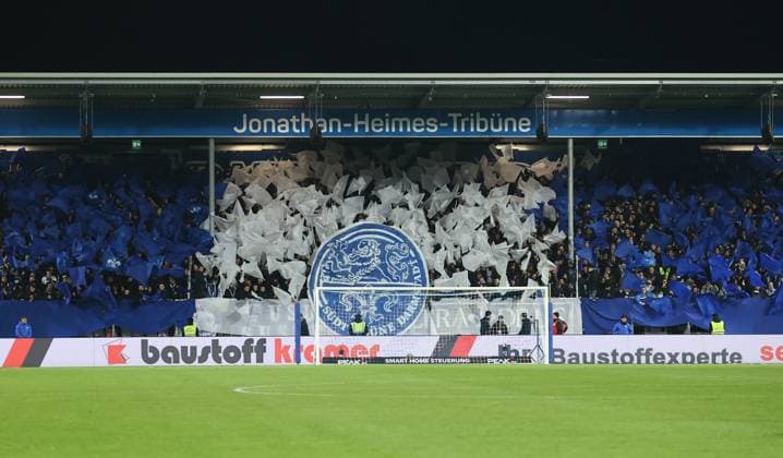 30 11 2024, xdcx, Soccer 2 Bundesliga, SV Darmstadt 98 SC Preußen Münster, emonline, emspor, despor, v l , choreography, fans, atmosphere, scarves, jerseys, emotions DFL DFB REGULATIONS PROHIBIT ANY USE OF PHOTOGRAPHS AS IMAGE SEQUENCES AND OR QUASI VIDEO Copyright: HMBxMedia Claus