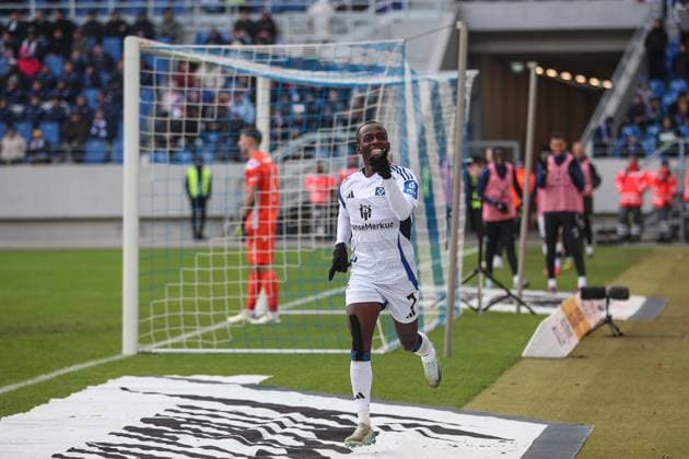 The 1 2 by Jean Luc Dompe Hamburger SV, 7 , Karlsruher SC vs Hamburger SV, Football, 2 Bundesliga, Matchday 14, 2024 2025, 01 12 2024, DFL REGULATES PROHIBIT ANY USE OF PHOTOGRAPHS AS IMAGE SEQUENCES AND OR QUASI VIDEO, Karlsruher SC vs Hamburger SV, Football, 2 Bundesliga, Matchday 14, 2024 2025, 01 12 2024 Karlsruhe Copyright: xEibner-Pressefoto JanxPrihodax EP_JPA