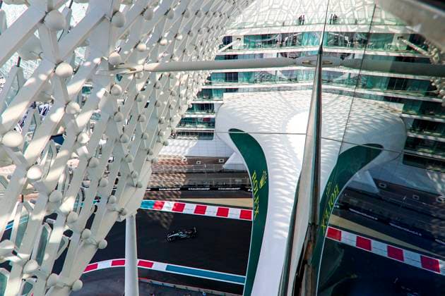 George Russell of Great Britain and Mercedes AMG Petronas F1 Team in action, Practice, F1 Grand Prix of Abu Dhabi, Yas Marina Circuit on December 06, 2024 in Abu Dhabi, United Arab Emirates Photo by Diogo Cardoso DeFodi Images George Russell of Great Britain and Mercedes AMG Petronas F1 Team in action on track, Practice, F1 Grand Prix of Abu Dhabi, Yas Marina Circuit on December 6, 2024 in Abu Dhabi, United Arab Emirates Photo by Diogo Cardoso DeFodi Images Defodi 645 f1abu20241206 009 Defodi-645