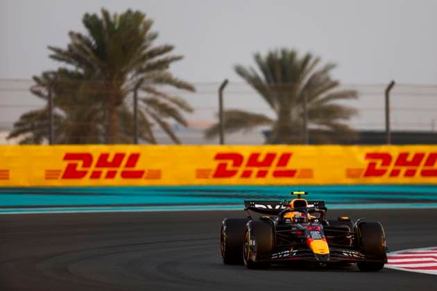 Sergio Perez of Mexico and Oracle Red Bull Racing in action track, Practice, F1 Grand Prix of Abu Dhabi, Yas Marina Circuit on December 06, 2024 in Abu Dhabi, United Arab Emirates Photo by Diogo Cardoso DeFodi Images Sergio Perez of Mexico and Oracle Red Bull Racing in action on track, Practice, F1 Grand Prix of Abu Dhabi, Yas Marina Circuit on December 6, 2024 in Abu Dhabi, United Arab Emirates Photo by Diogo Cardoso DeFodi Images Defodi 645 f1abu20241206 118 Defodi-645