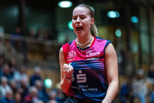 Annett Kaufmann, SV DJK Kolbermoor , SV DJK Kolbermoor vs TTC Berlin eastside , Table Tennis, 1 Bundesliga Women, 7 Matchweek, 2024 2025, 06 12 2024, SV DJK Kolbermoor vs TTC Berlin eastside , Table Tennis, 1 Bundesliga Women, 7 Matchweek, 2024 2025, 06 12 2024, Kolbermoor Copyright: xEibner-Pressefoto MateuszxJopx EP_MJP