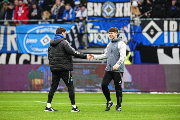 Merlin Polzin Hamburger SV, Co Coach and Loic Fave Hamburger SV, Co Coach GER, Hamburger SV vs SV Darmstadt 98, Football, 2 Bundesliga, Matchday 15, Season 2024 2025, 08 12 2024 DFL REGULATIONS PROHIBIT ANY USE OF PHOTOGRAPHS AS IMAGE SEQUENCES AND OR QUASI VIDEO GER, Hamburger SV vs SV Darmstadt 98, Football, 2 Bundesliga, Matchday 15, Season 2024 2025, 08 12 2024 Hamburg Copyright: xEibner-Pressefoto MarcelxvonxFehrnx EP_MFN