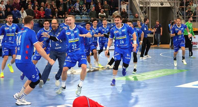 09 12 2024, Germany, Bietigheim, Handball Bundesliga season 2024 2025, SG BBM Bietigheim vs TVB Stuttgart, cheers, roaring cheers, final cheers TVB Stuttgart