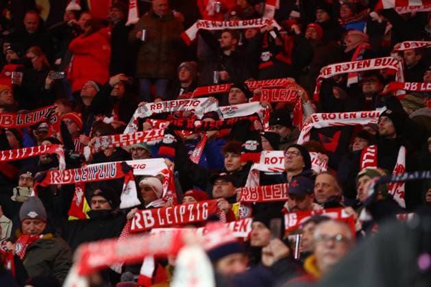RB Leipzig Aston Villa Champions League Leipzig, 10 12 2024, Red Bull Arena, Football, Men, Season 2024 2025, UEFA Champions League, Matchday 6 , RB Leipzig Aston Villa , In the picture Fans RB Leipzig ,