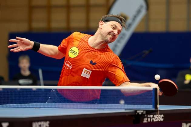 Timo Boll Borussia Duesseldorf controls the ball, 1 mens table tennis Bundesliga, TTC Schwalbe Bergneustadt vs Borussia Duesseldorf, Burstenhalle, December 11, 2024 in Bergneustadt, Germany Photo by Marco Steinbrenner DeFodi Images Timo Boll Borussia Duesseldorf controls the ball, 1 mens table tennis Bundesliga, TTC Schwalbe Bergneustadt vs Borussia Duesseldorf, Burstenhalle, December 11, 2024 in Bergneustadt, Germany Photo by Marco Steinbrenner DeFodi Images Defodi 700 berg dus 20241211 028 Defodi-700