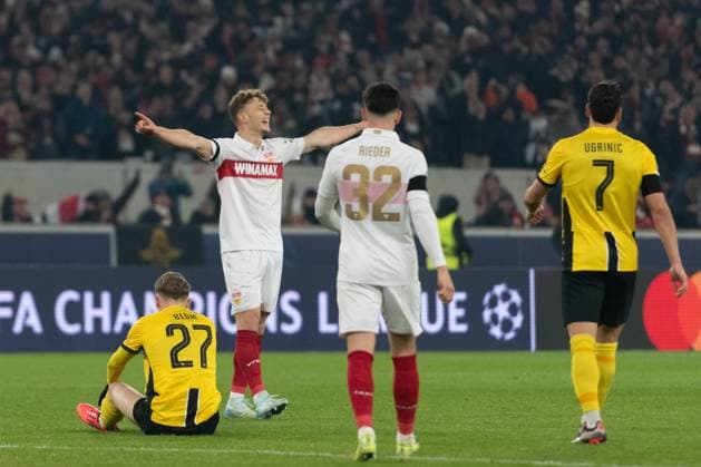 Goal for 5 1 by Yannik Keitel VfB Stuttgart, 05 , jubel, Torjubel GER, VfB Stuttgart vs BSC Young Boys Bern, Football, Men, UEFA Champions League, Matchday 6, Season 2024 2025, 11 12 2024, GER, VfB Stuttgart vs BSC Young Boys Bern, Football, Men, UEFA Champions League, Matchday 6, Season 2024 2025, 11 12 2024 Stuttgart Copyright: xEibner-Pressefoto WolfgangxFrankx EP_WFK