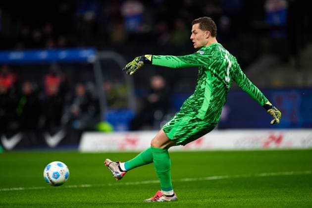 Tjark Ernst Hertha BSC, 01 , GER, Hertha BSC vs SC Preussen Muenster, Soccer Men, 2 Bundesliga, Season 2024 2025, Matchday 16, 13 12 2024 DFL REGULATIONS PROHIBIT ANY USE OF PHOTOGRAPHS AS IMAGE SEQUENCES AND OR QUASI VIDEO GER, Hertha BSC vs SC Preussen Muenster, Soccer Men, 2 Bundesliga, Season 2024 2025, Matchday 16, 13 12 2024 Berlin Copyright: xEibner-Pressefotox xClaudiusxRauchx EP_CRH