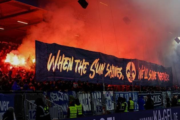 2024 12 14 xJFAx 2 Bundesliga SV Darmstadt 98 1 FC Kaiserslautern v l , SV Darmstadt 98 choreography by Frankfurt fans Fans,atmosphere, scarves, jerseys, emotions, pyrotechnics, pyro, smoke, fire, riot, bengalos, smoke bombs, pirotecnica, fumo, fuoco, sparklers DFL DFB REGULATIONS PROHIBIT ANY USE OF PHOTOGRAPHS as IMAGE SEQUENCES and or QUASI VIDEO Copyright: JoaquimxFerreira