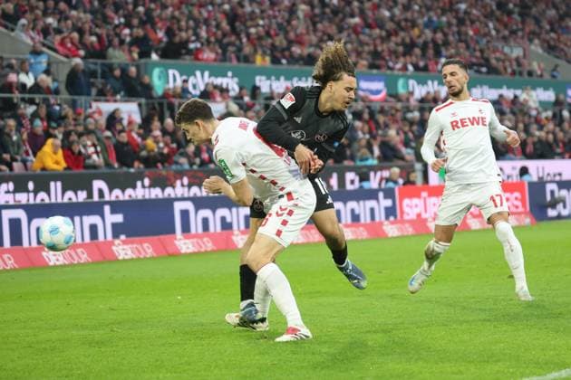 Rafael Lubach Nuernberg 18 , GER, 1 FC Koeln vs 1 FC Nuernberg , 2 Fussball Bundesliga, Matchday 16, Season 2024 2025, 15 12 2024, DFL REGULATIONS PROHIBIT ANY USE OF PHOTOGRAPHS AS IMAGE SEQUENCES AND OR QUASI VIDEO, GER, 1 FC Koeln vs 1 FC Nuernberg , 2 Fussball Bundesliga, Matchday 16, Season 2024 2025, 15 12 2024 Koeln Copyright: xEibner-Pressefoto JoergxNiebergax EP_JNL