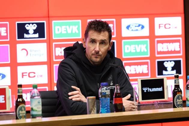 GER, 2 FBL, 1 FC Koeln vs 1 FC Nuernberg 15 12 2024, Rheinenergie Stadion, Koeln, GER, 2 FBL, 1 FC Koeln vs 1 FC Nuernberg, in the picture press conference PK after the match, Miroslav Klose Trainer Headcoach Nuernberg , nordphotoxGmbHx xMeuter nph00351