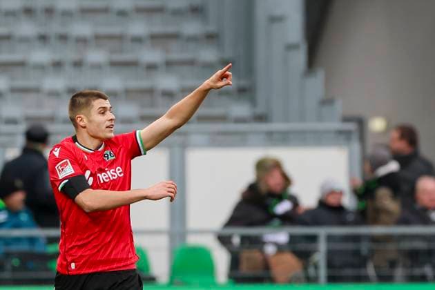 Nicolo Tresoldi Hannover 96 gestures, 2 Bundesliga, SpVgg Greuther Fürth vs Hannover 96, Sportpark Ronhof Thomas Sommer on December 15, 2024 in Fürth, Germany Photo by Marco Steinbrenner DeFodi Images Nicolo Tresoldi Hannover 96 gestures, 2 Bundesliga, SpVgg Greuther Fürth vs Hannover 96, Sportpark Ronhof Thomas Sommer, December 15, 2024 in Fürth, Germany Photo by Marco Steinbrenner DeFodi Images DFB DFL REGULATIONS PROHIBIT ANY USE OF PHOTOGRAPHS AS IMAGE SEQUENCES AND OR QUASI VIDEO Defodi 700 fuerth hannover 20241215 170 Defodi-700 DFB DFL REGULATIONS PROHIBIT ANY USE OF PHOTOGRAPHS AS IMAGE SEQUENCES AND OR QUASI-VIDEO.