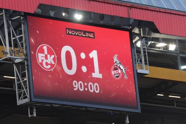Final score 0 1, GER, 1 FC Kaiserslautern vs 1 FC Koeln , 2 Fussball Bundesliga, Matchday 17, Season 2024 2025, 22 12 2024, DFL REGULATES PROHIBIT ANY USE OF PHOTOGRAPHS AS IMAGE SEQUENCES AND OR QUASI VIDEO, GER, 1 FC Kaiserslautern vs 1 FC Koeln , 2 Fussball Bundesliga, Matchday 17, Season 2024 2025, 22 12 2024 Kaiserslautern Copyright: xEibner-Pressefoto JoergxNiebergax EP_JNL
