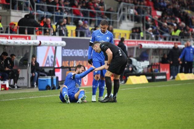 Sergio Lopez Darmstadt 1898 e V , 2 , Kilian Corredor Darmstadt 1898 e V , 34 , GER, SSV Jahn Regensburg vs SV Darmstadt 98, Football, 2 Bundesliga, Matchday 17, Season 2024, 22 12 2024 DFB DFL regulations prohibit any use of photographs as image sequences and or quasi video GER, SSV Jahn Regensburg vs SV Darmstadt 98, Football, 2 Bundesliga, Matchday 17, Season 2024, 22 12 2024 Regensburg Copyright: xEibner-Pressefoto Grafx EP_AGF
