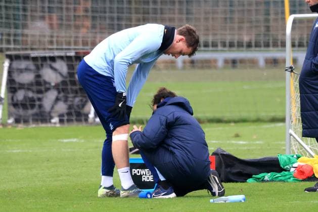 DEU, DFL, 2 FBL Hertha BSC, Training, 03 01 2025, Sportforum, Berlin, DEU, DFL, 2 FBL Hertha BSC, Training, im Bild Pascal Klemens Hertha BSC Berlin 41 DFL regulations prohibit any use of Photographs as image sequences and or quasi video Foto Juergen Engler nordphoto GmbH nordphotoxGmbHx xEngler nph00076